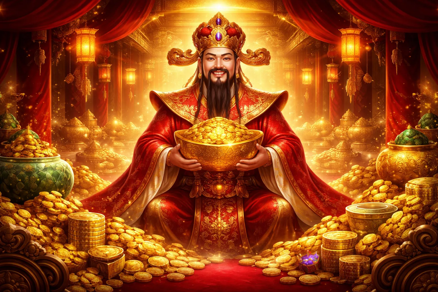 Hình ảnh bàn chơi Baccarat sang trọng tại 8kbe login, với các lá bài và chip cược màu vàng cam nổi bật.